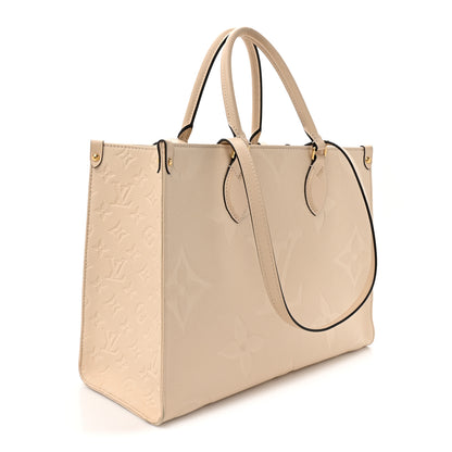 Louis Vuitton Empreinte Monogram Giant Onthego PM Cream Beige 3 of 17