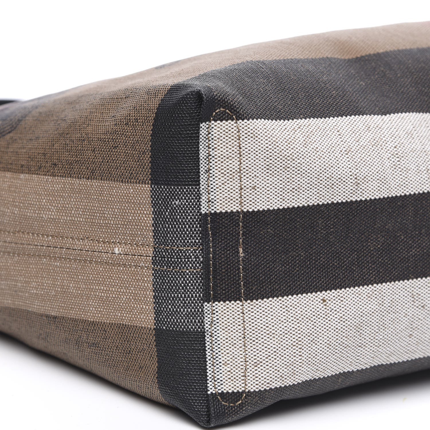 Burberry Coated Canvas Mega Check Medium Doodle Tote Black 6 of 8