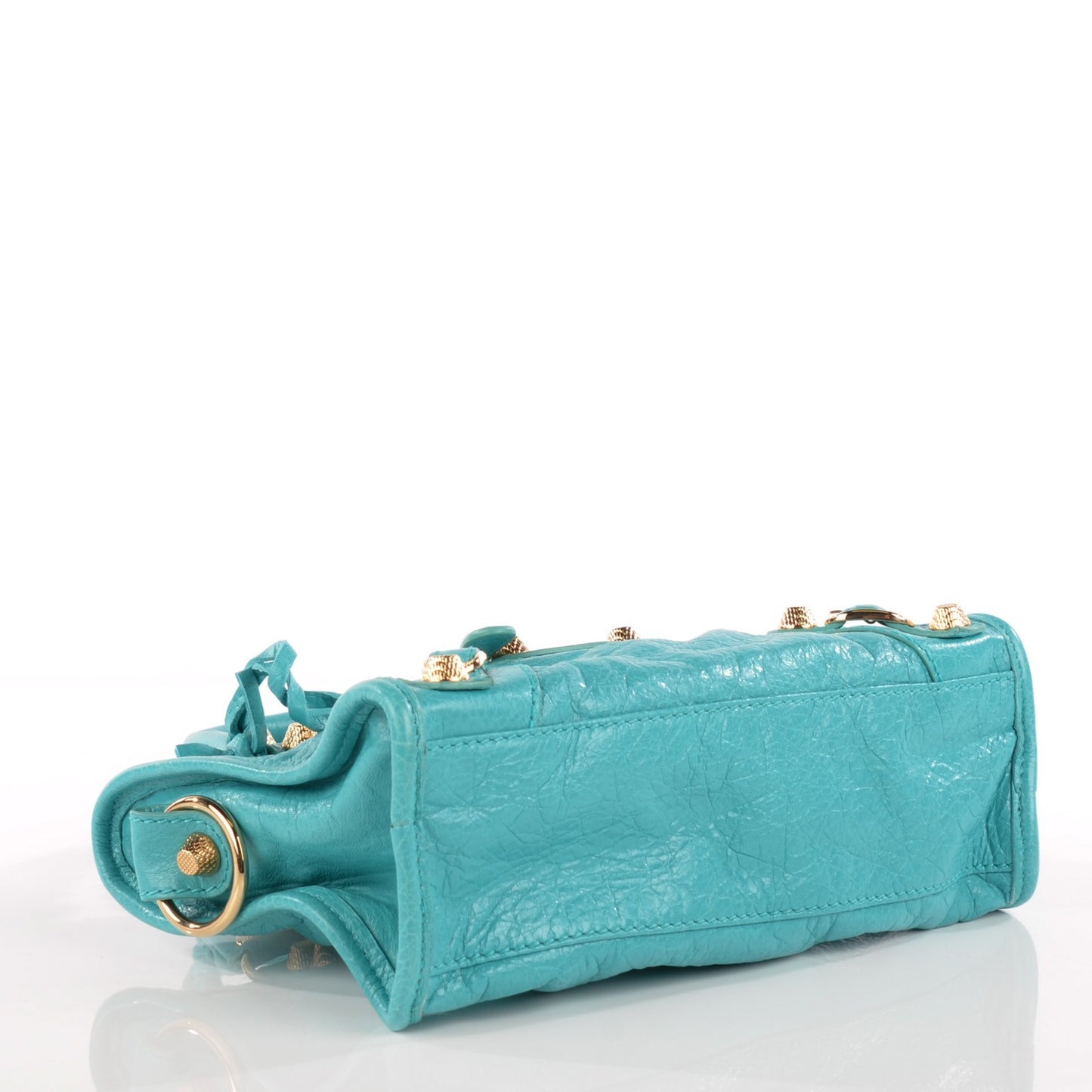 Agneau Giant 12 Gold Hardware Mini City Bleu Tropical