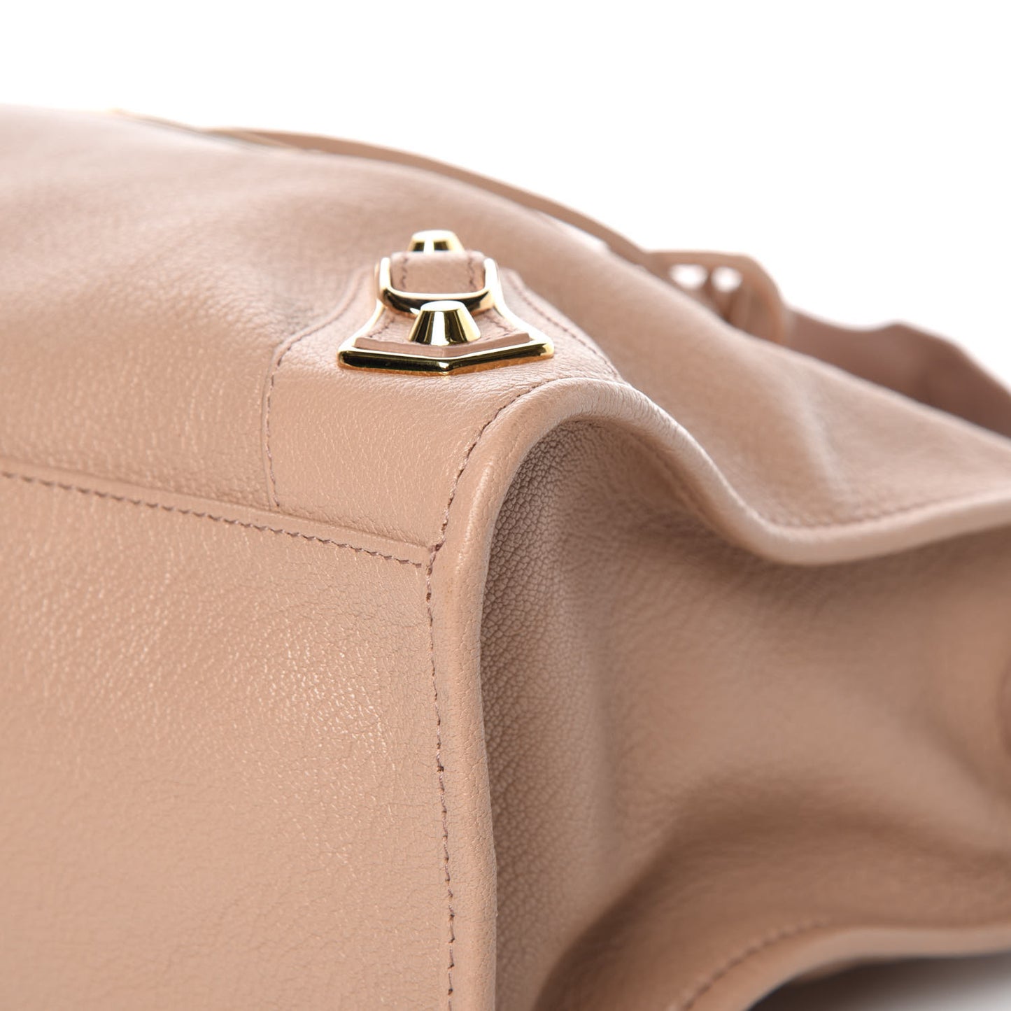 Chevre Gold Metallic Edge Hardware City Rose Des Sables