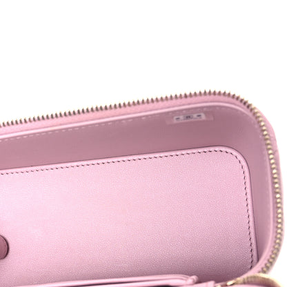 Chanel Lambskin Quilted Small Top Handle Vanity Case With Chain Light Pink 5 of 12