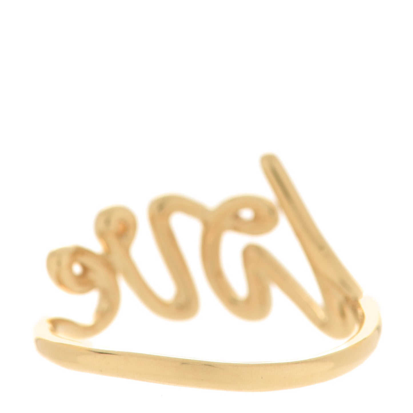 18K Yellow Gold Paloma's Graffiti Love Ring 50 5.5
