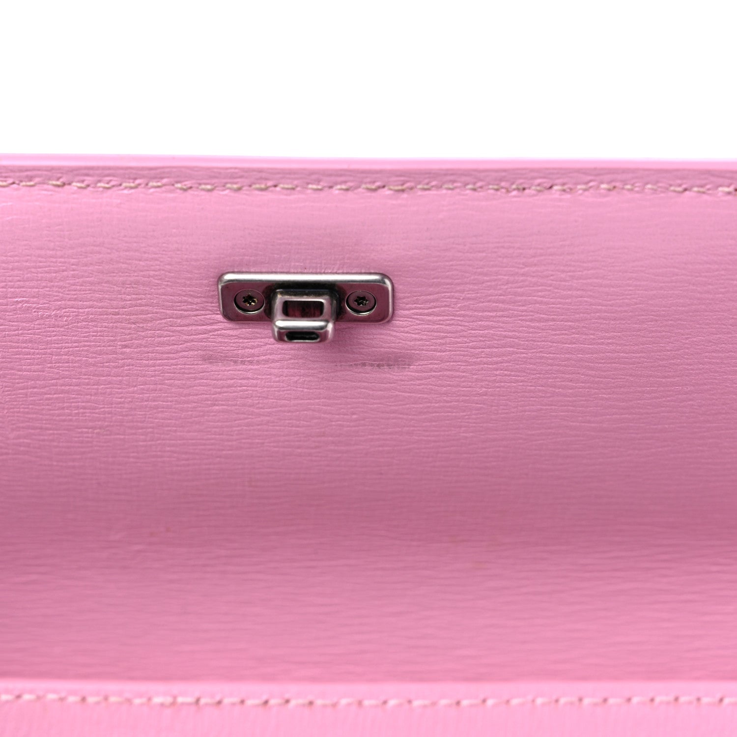 Balenciaga Calfskin Stripe Embossed Small Gossip Bag Candy Pink 12 of 12