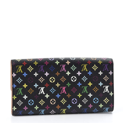 Louis Vuitton Monogram Multicolor Sarah Wallet Black 2 of 8