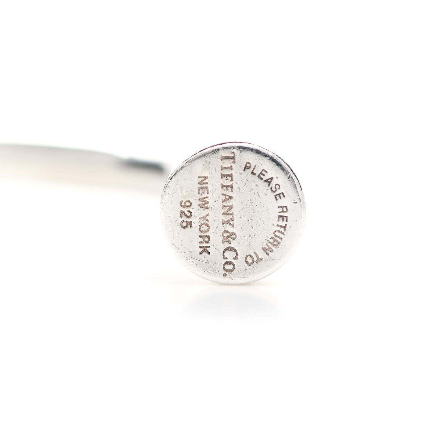 Sterling Silver Return to Tiffany Narrow Circle Edge Cuff Bracelet