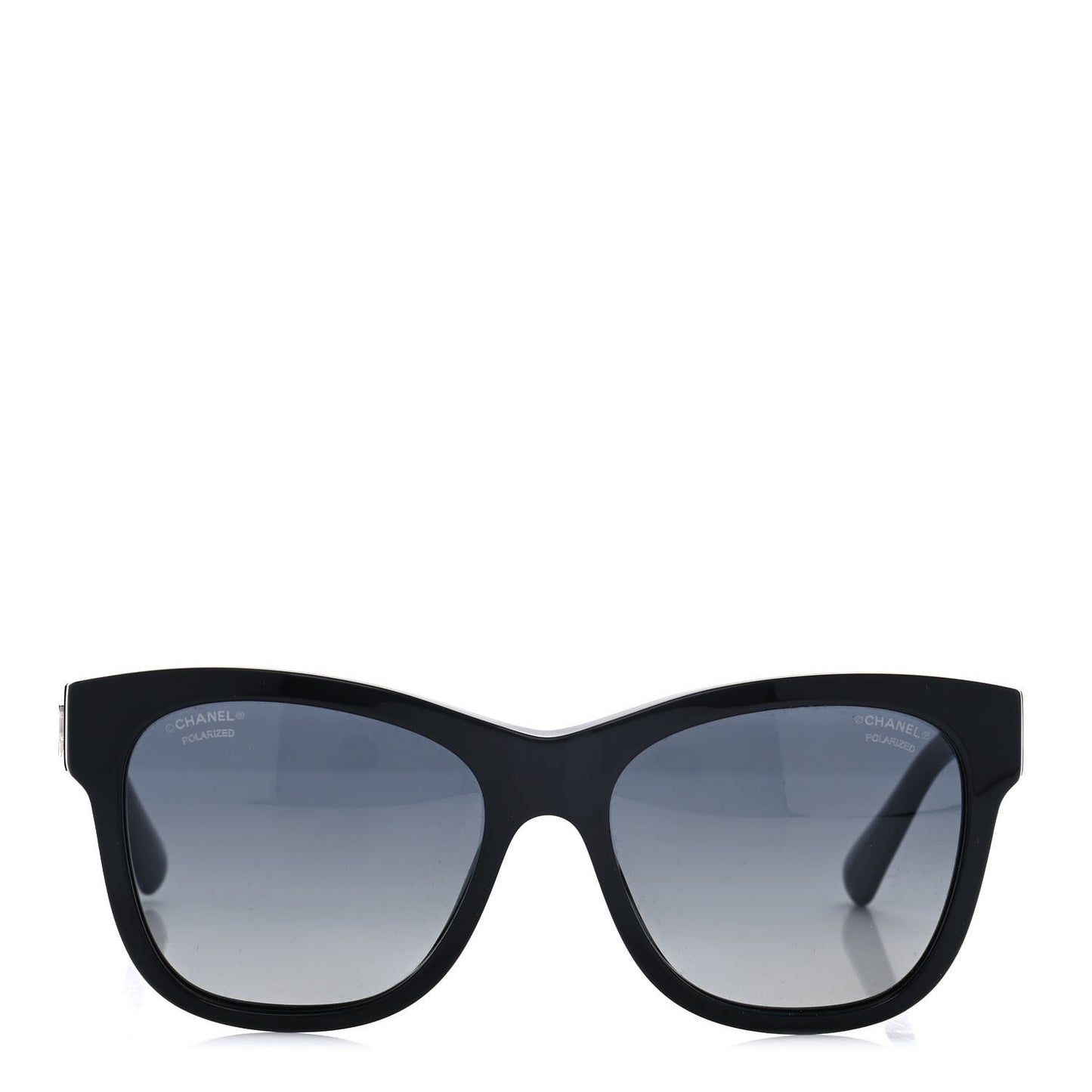 Acetate Polarized Square CC Sunglasses 5380 Black