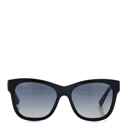Chanel Acetate Polarized Square CC Sunglasses 5380 Black 2 of 8