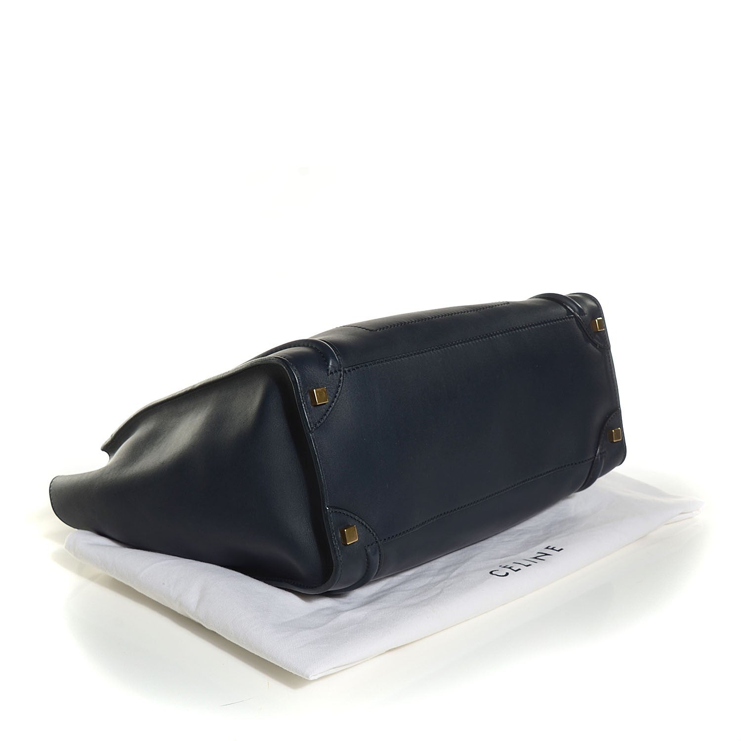 Celine Smooth Calfskin Shoulder Luggage Navy 4 of 8