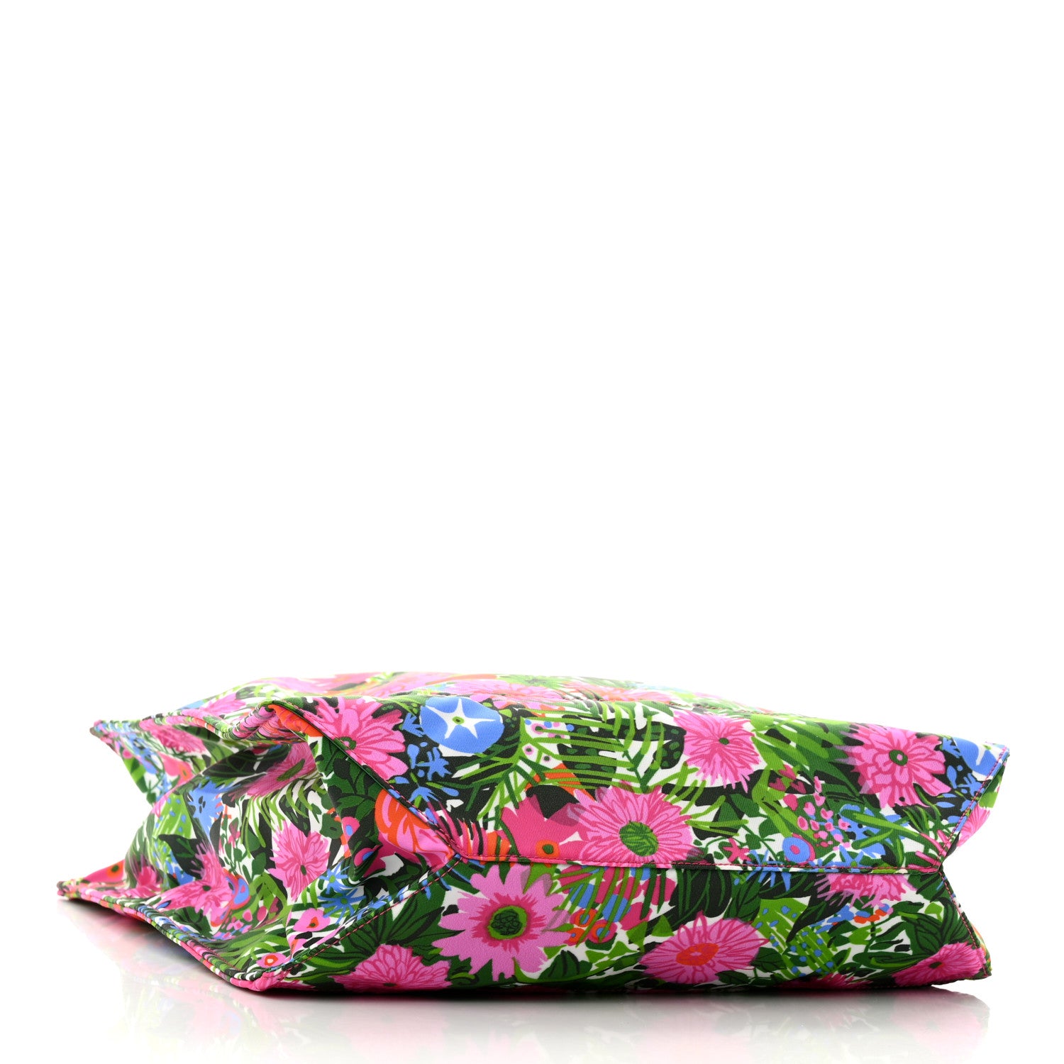 Prada Tessuto Nylon Floral Print Tote Pink 4 of 9