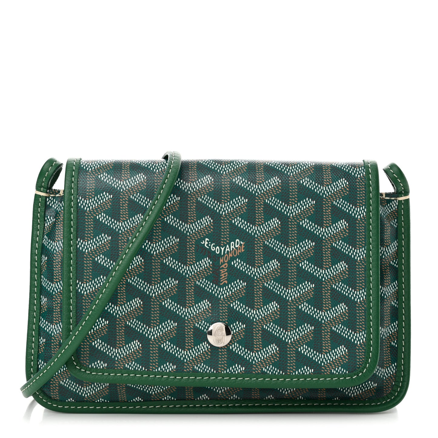 Goyardine Plumet Wallet Clutch Green
