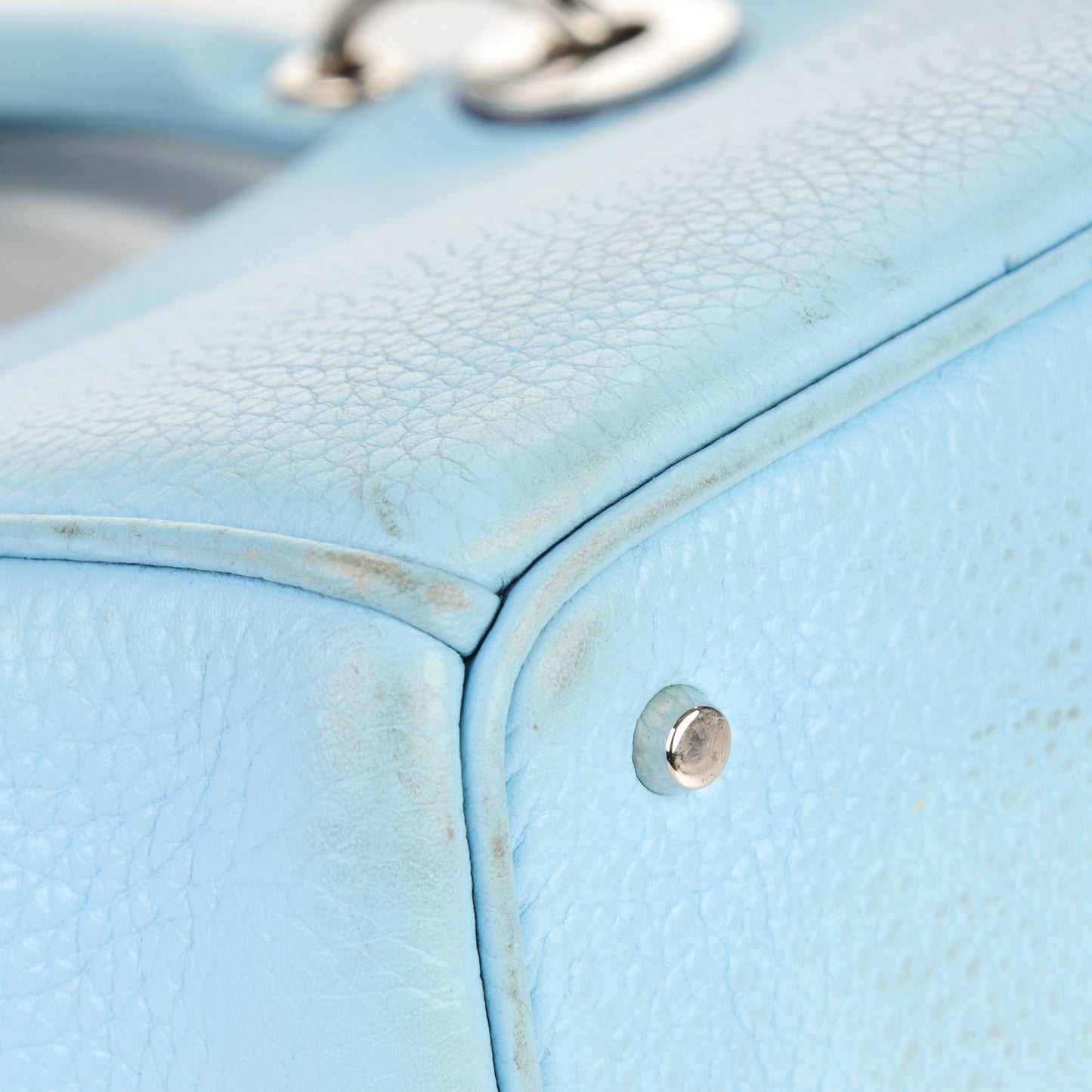 Bullcalf Small Diorissimo Tote Light Blue
