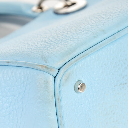 Christian Dior Bullcalf Small Diorissimo Tote Light Blue 14 of 16