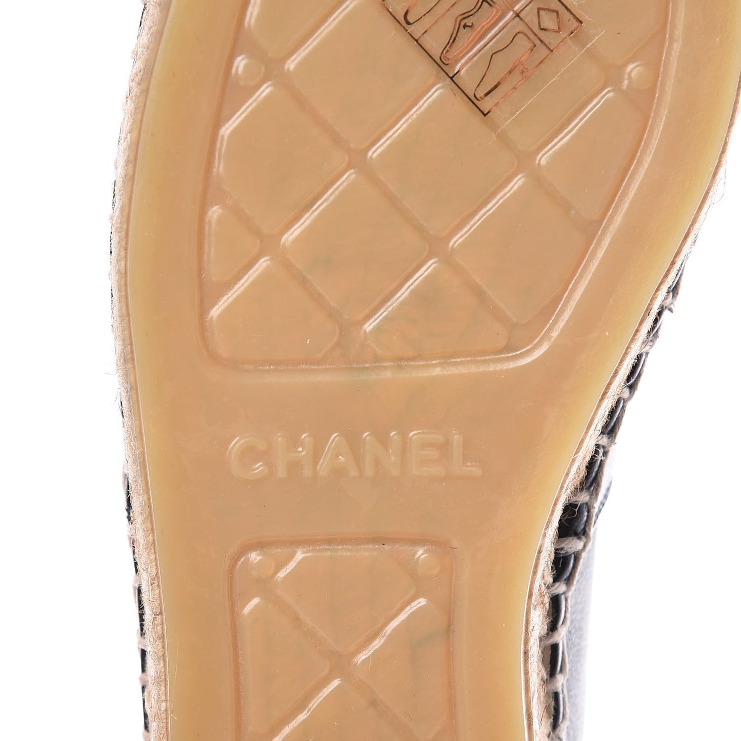 Lambskin CC Espadrilles 38 Black
