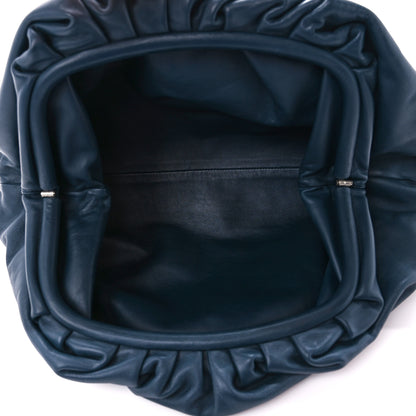 Bottega Veneta Smooth Butter Calf The Pouch Oversized Clutch Deep Blue 5 of 11