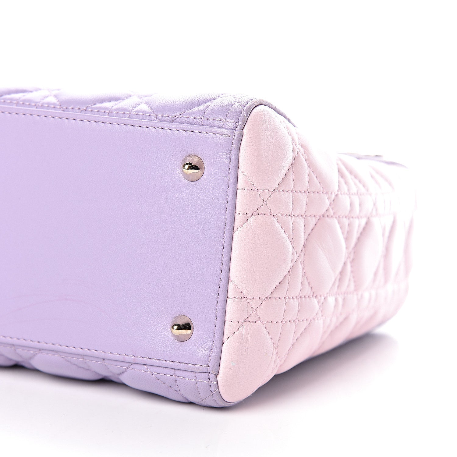 Christian Dior Lambskin Cannage Medium Tri-Color Lady Dior 10 of 17