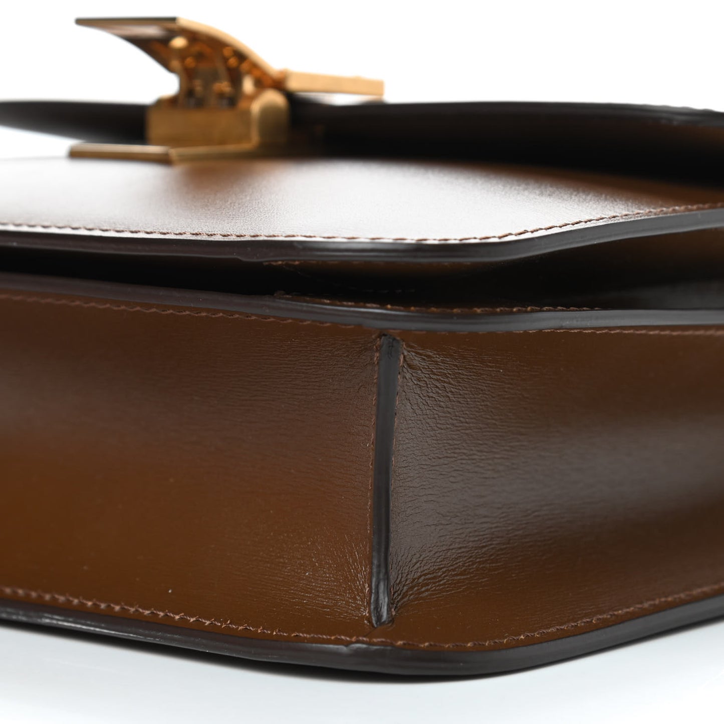 Box Calfskin Teen Classic Box Flap Bag Camel