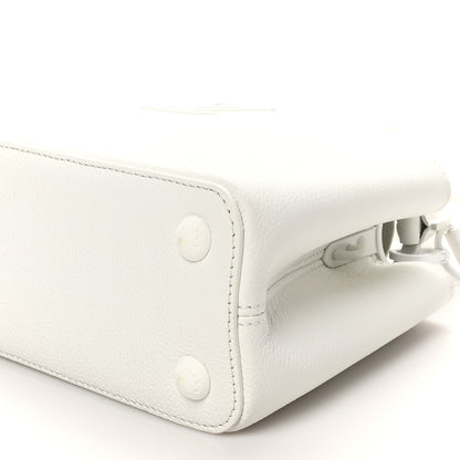 Louis Vuitton Taurillon Capucines East West MM Optic White 9 of 10