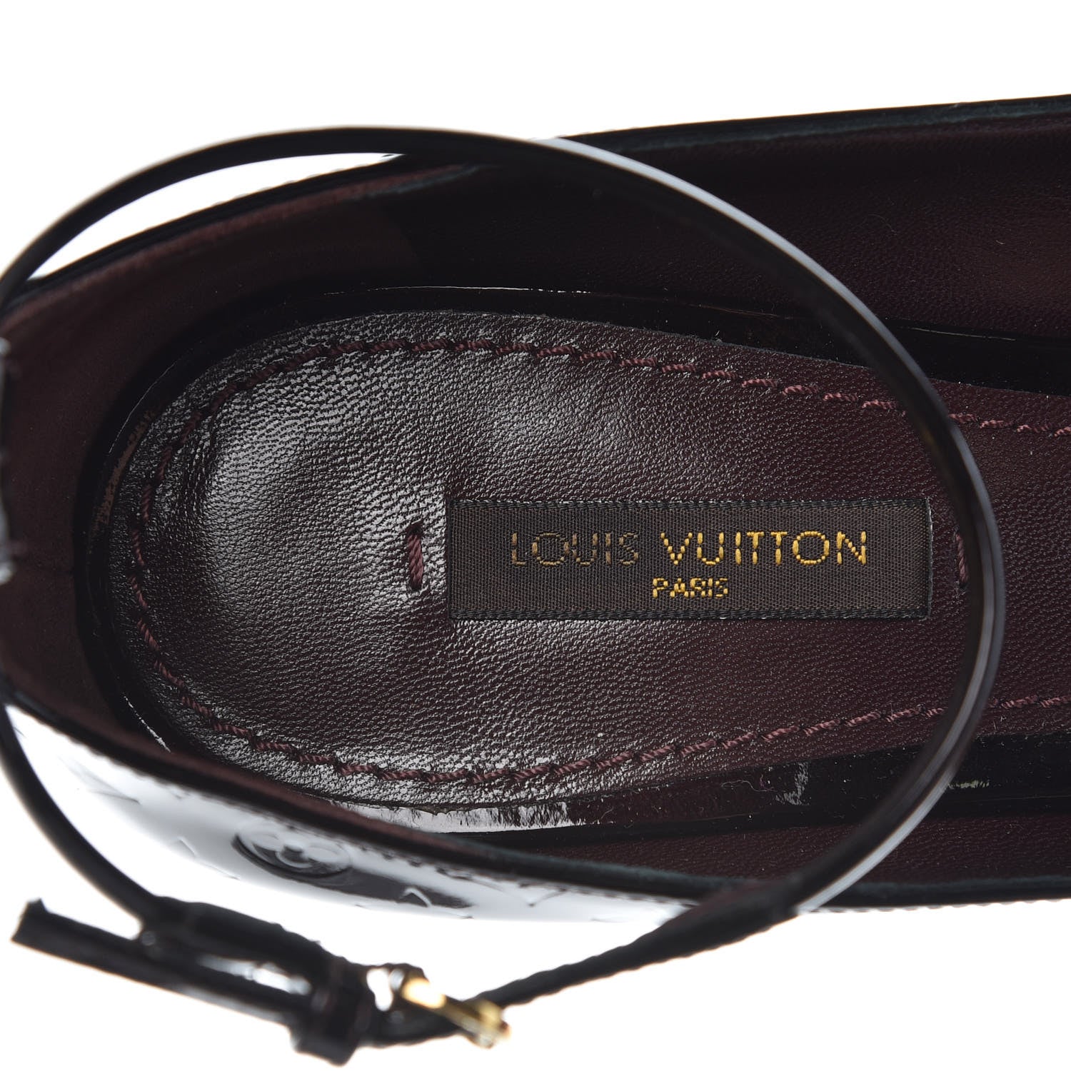 Louis Vuitton Vernis Slingback Heels 39 Amarante 6 of 9
