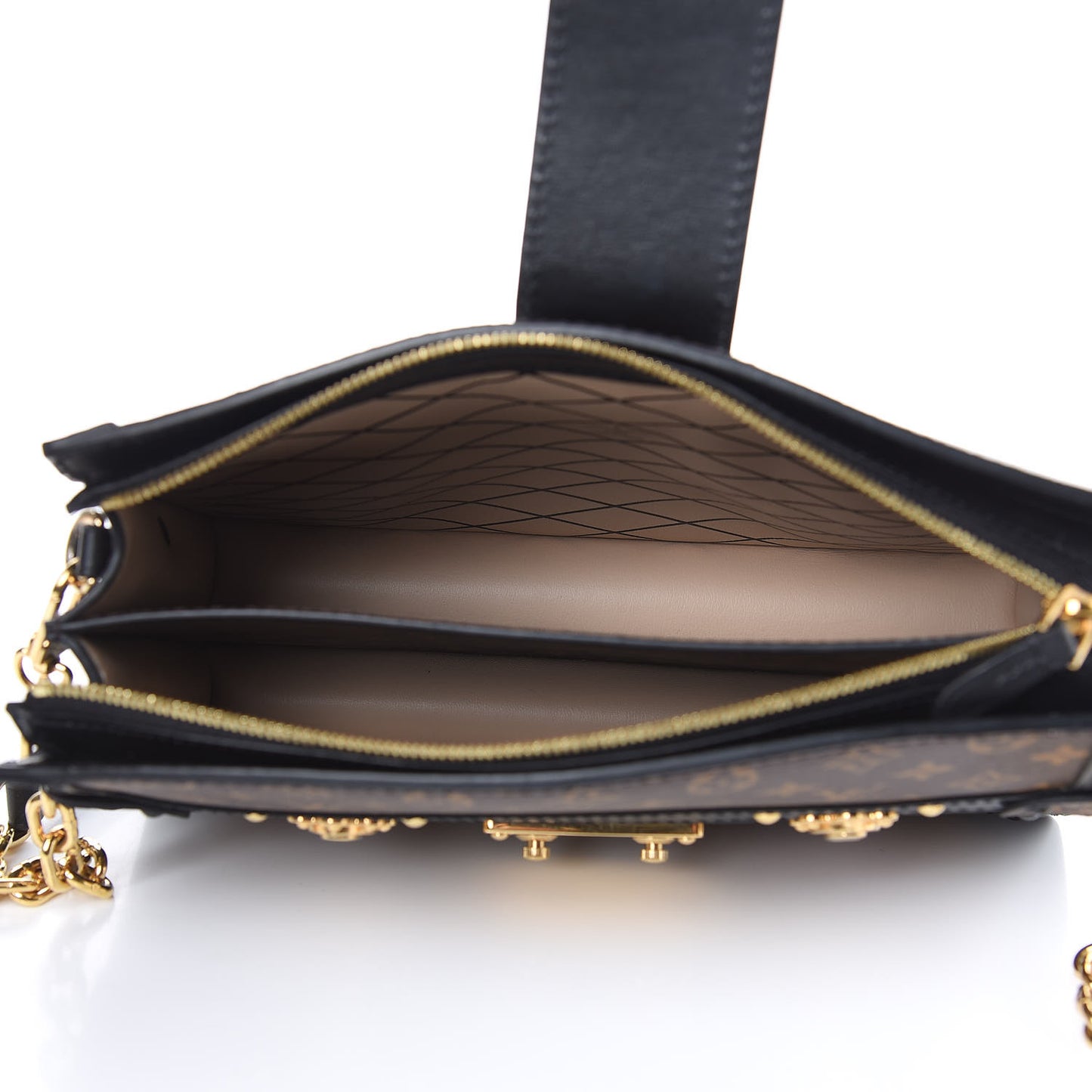 Reverse Monogram Trunk Clutch