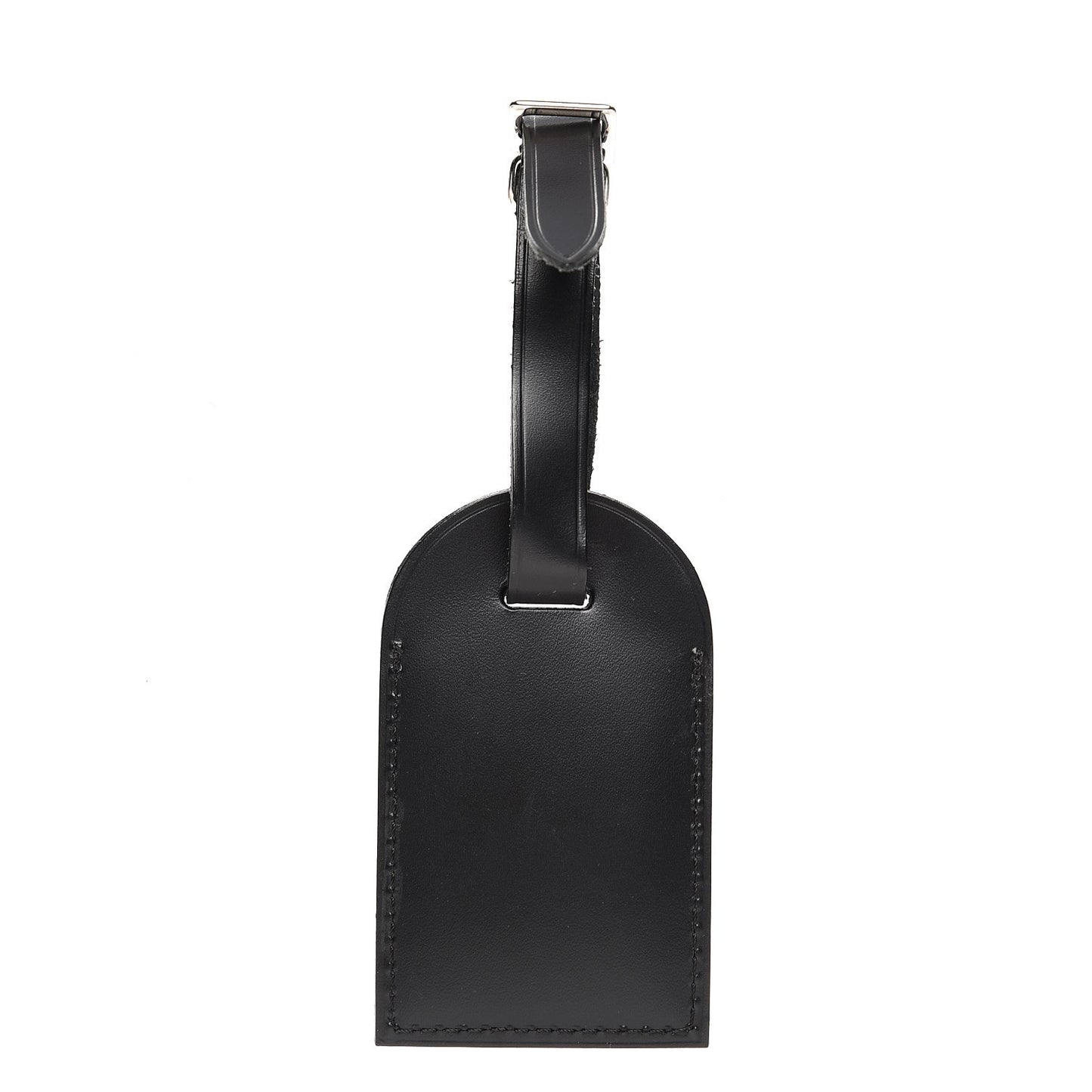 Calfskin Black Luggage Tag Black