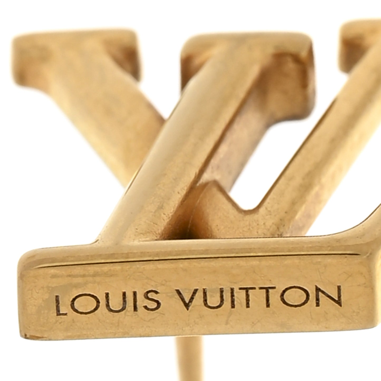 Metal LV Iconic Earrings Gold