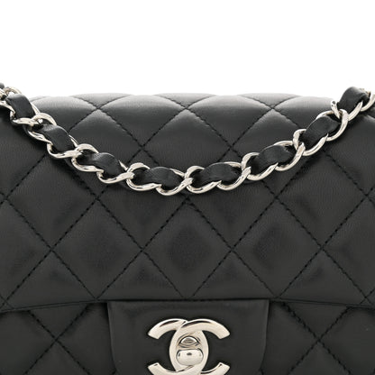 Chanel Lambskin Quilted Mini Rectangular Flap Black 8 of 11