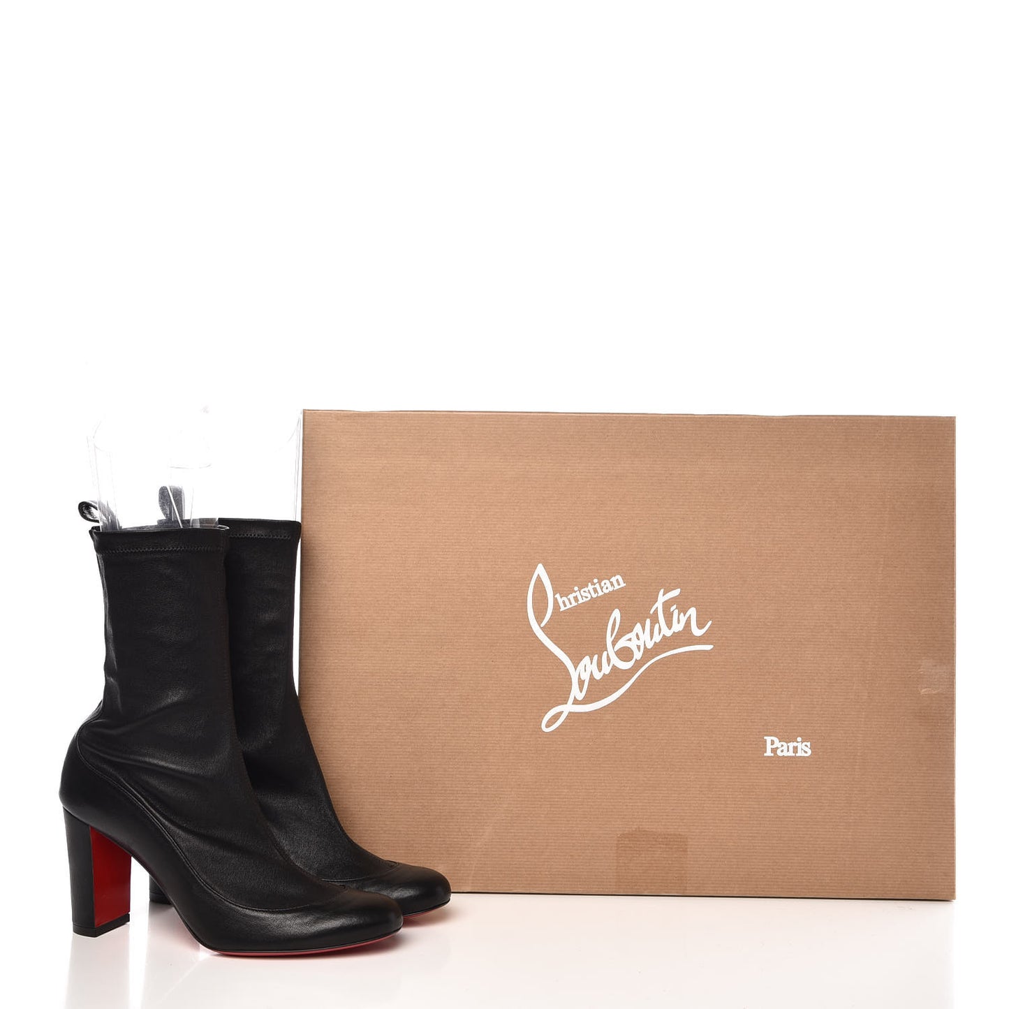 Veau Velours Stretch Gena 85 Bootie 35 Black