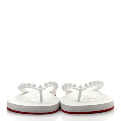 Christian Louboutin Rubber Spike Loubi Donna Flip Flop 39 White 2 of 7