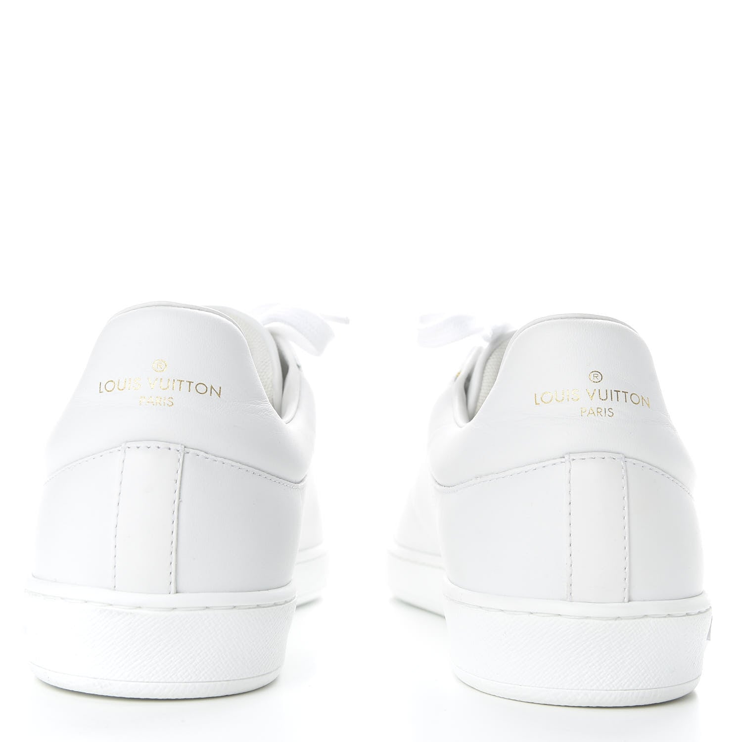 Louis Vuitton Calfskin Mens Luxembourg Sneakers 7 White Orange Navy 6 of 13