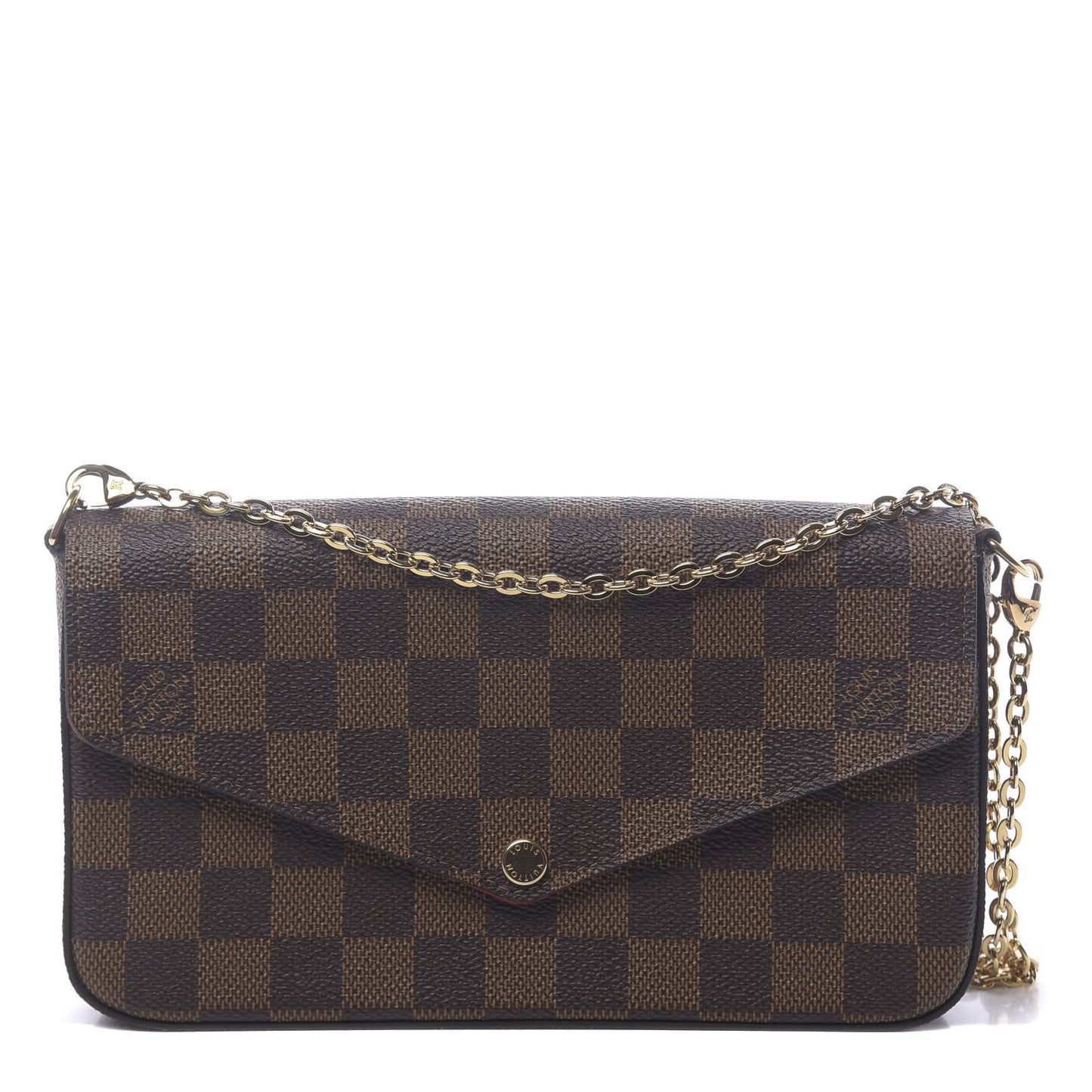 Damier Ebene Pochette Felicie Chain Wallet