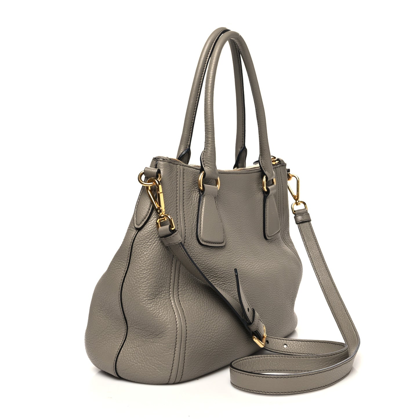 Vitello Phenix Shoulder Bag Argilla