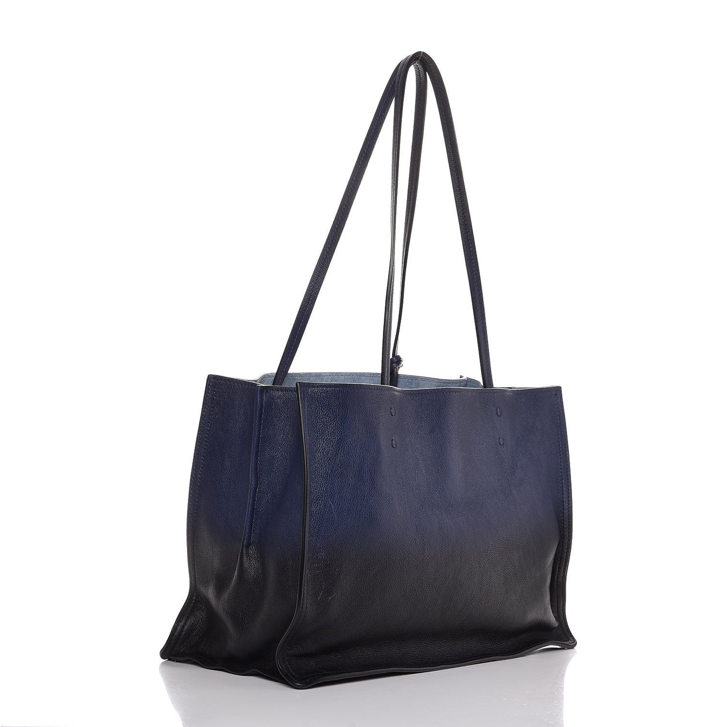 Glace Calf Etiquette Tote Astrale Inchiostro
