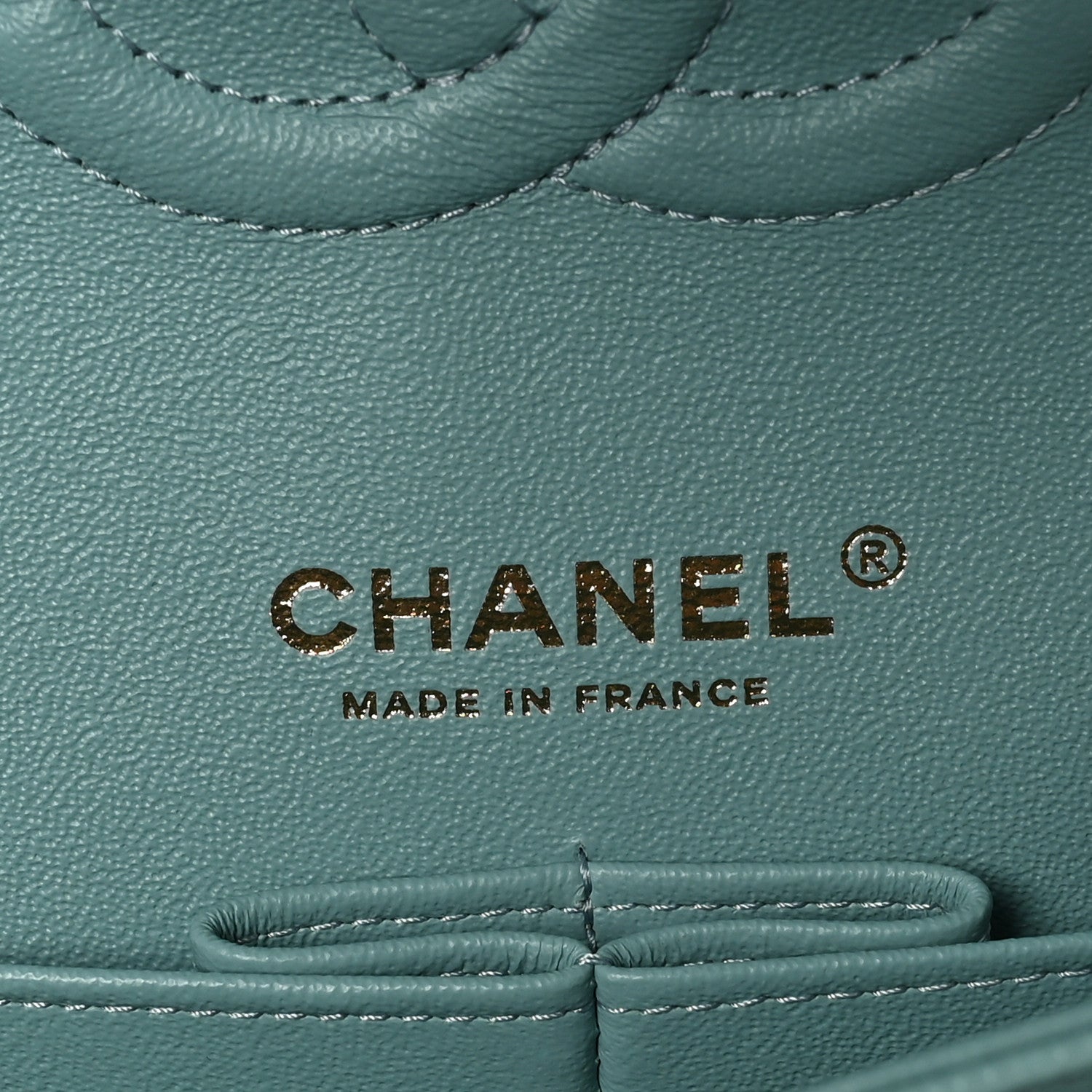 Chanel Caviar Quilted Medium Double Flap Light Blue 6 of 11