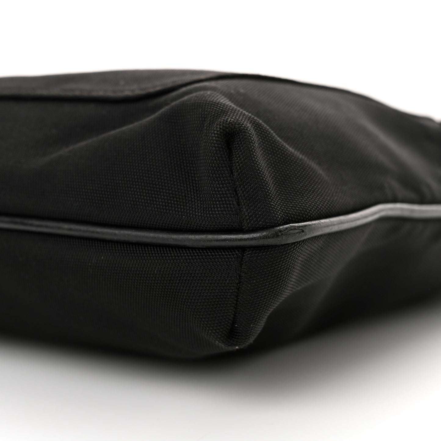 Canvas Flat Messenger Bag Black