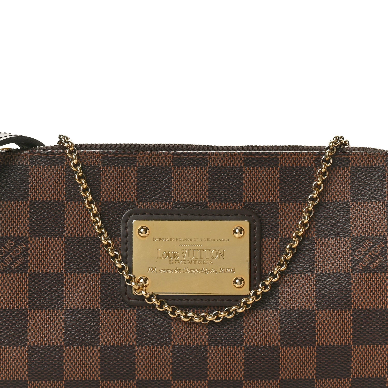 Louis Vuitton Damier Ebene Eva Clutch 8 of 10