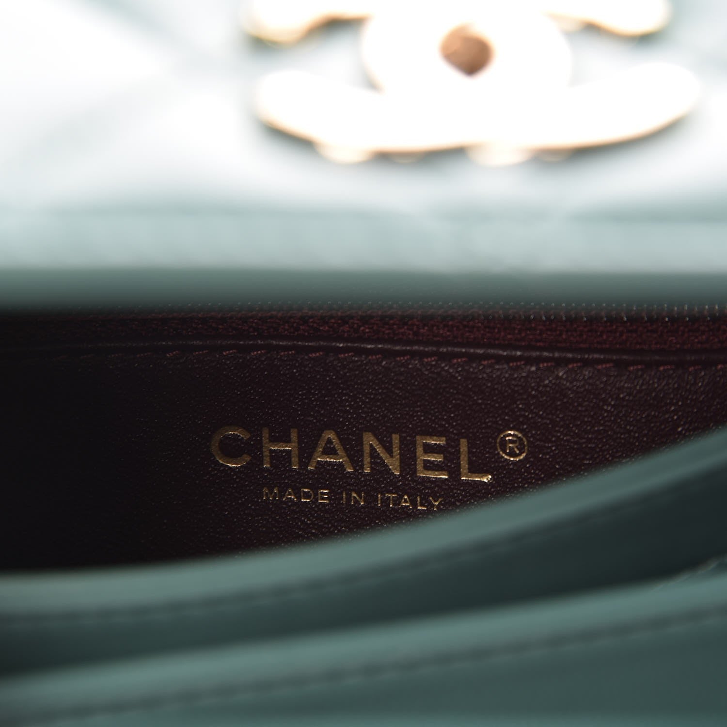 Chanel Lambskin Quilted Small Trendy CC Flap Dual Handle Bag Light Green 8 of 10