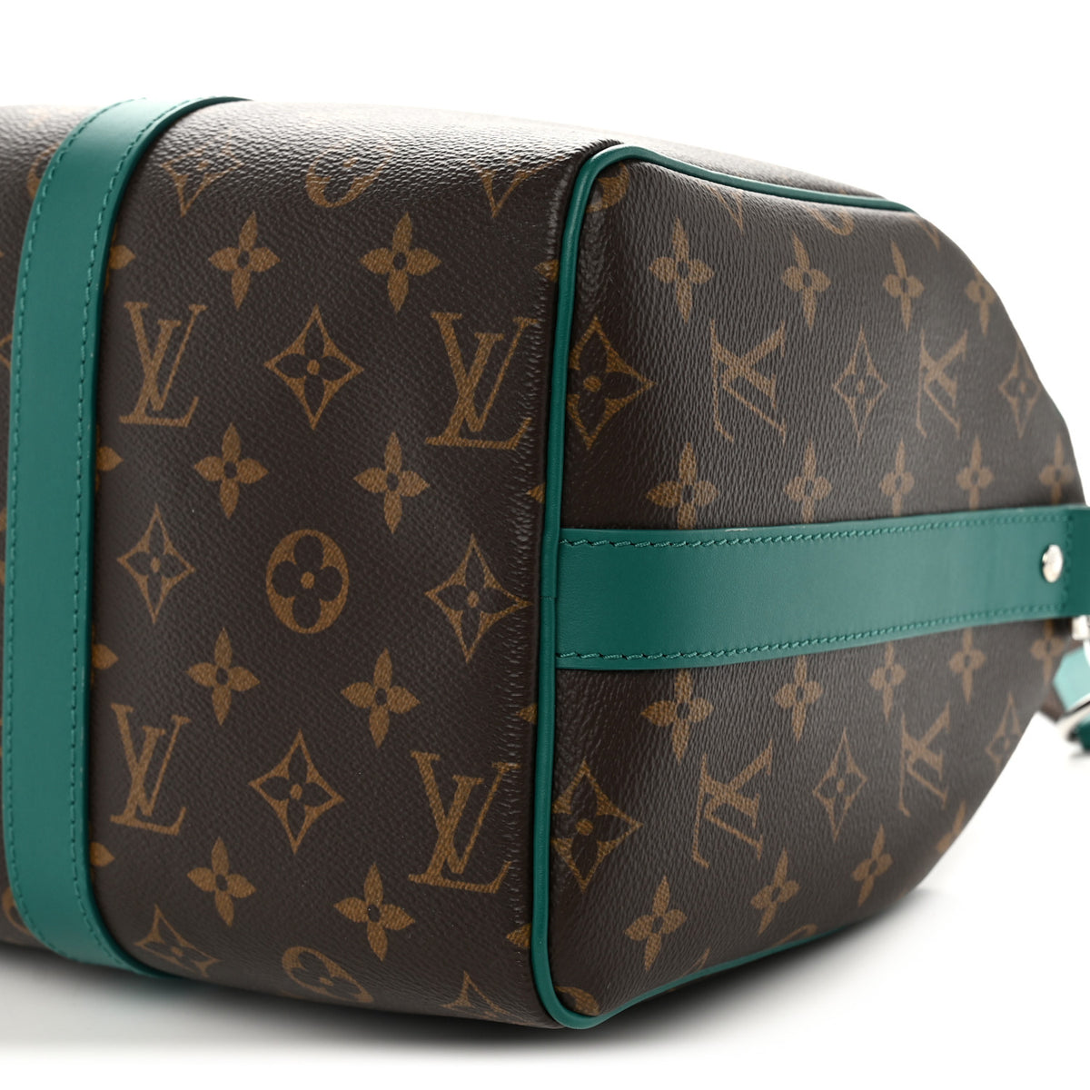 Louis Vuitton Monogram Macassar Keepall Bandouliere 35 Borneo Green 9 of 9