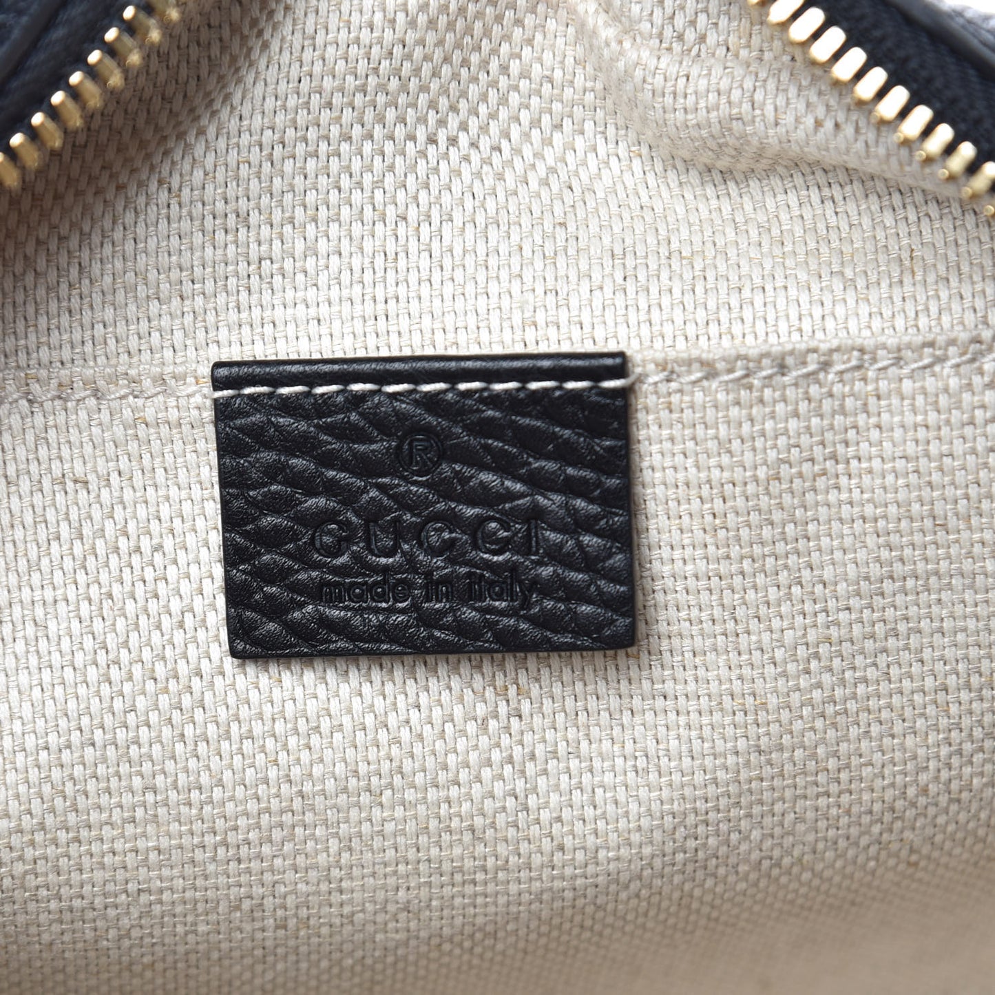 Pebbled Calfskin Small Soho Disco Bag Black