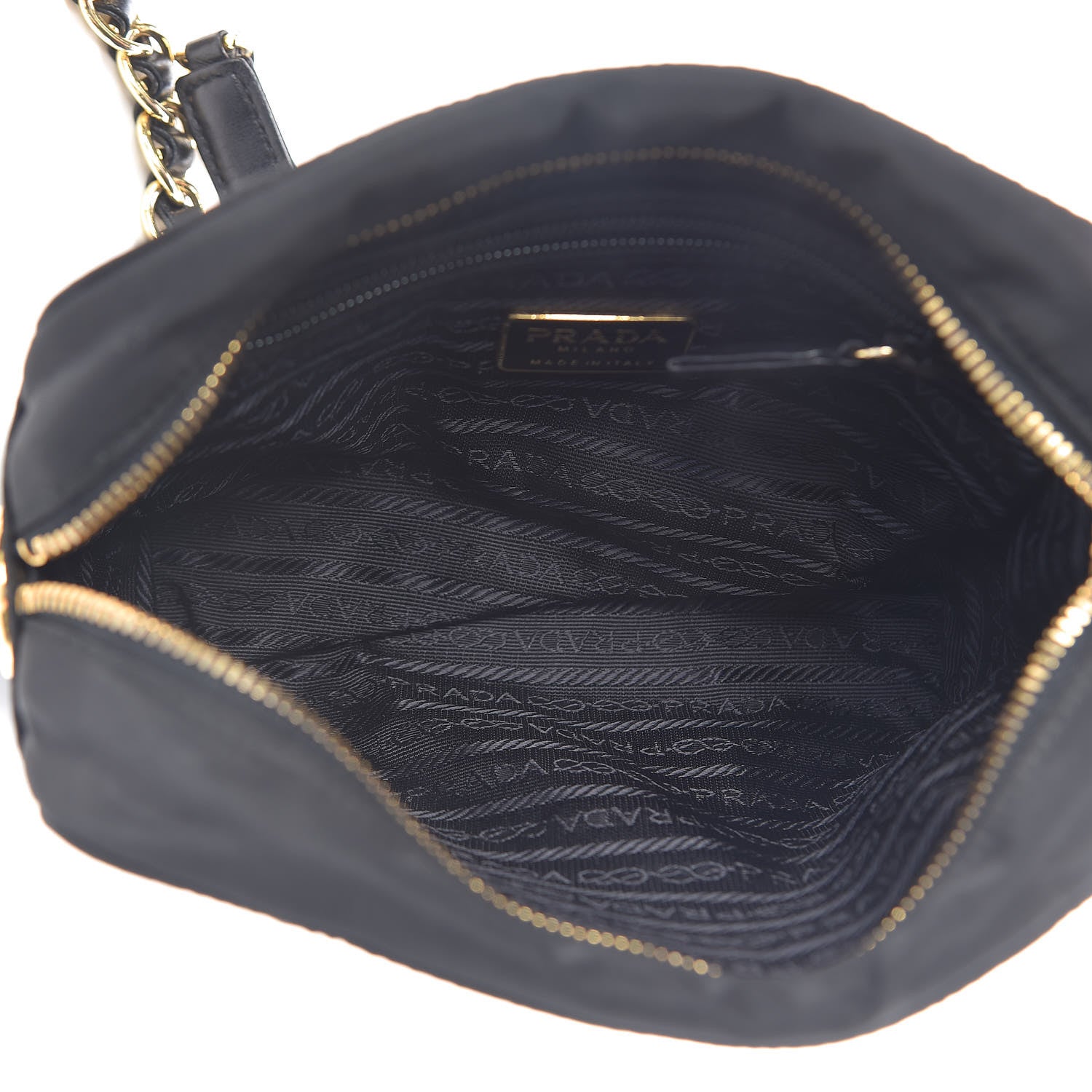 Prada Tessuto Nylon Shoulder Bag Black 5 of 9