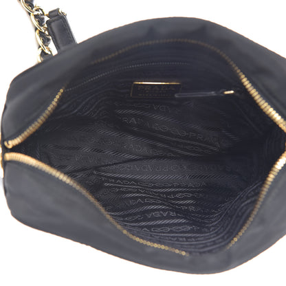 Prada Tessuto Nylon Shoulder Bag Black 5 of 9