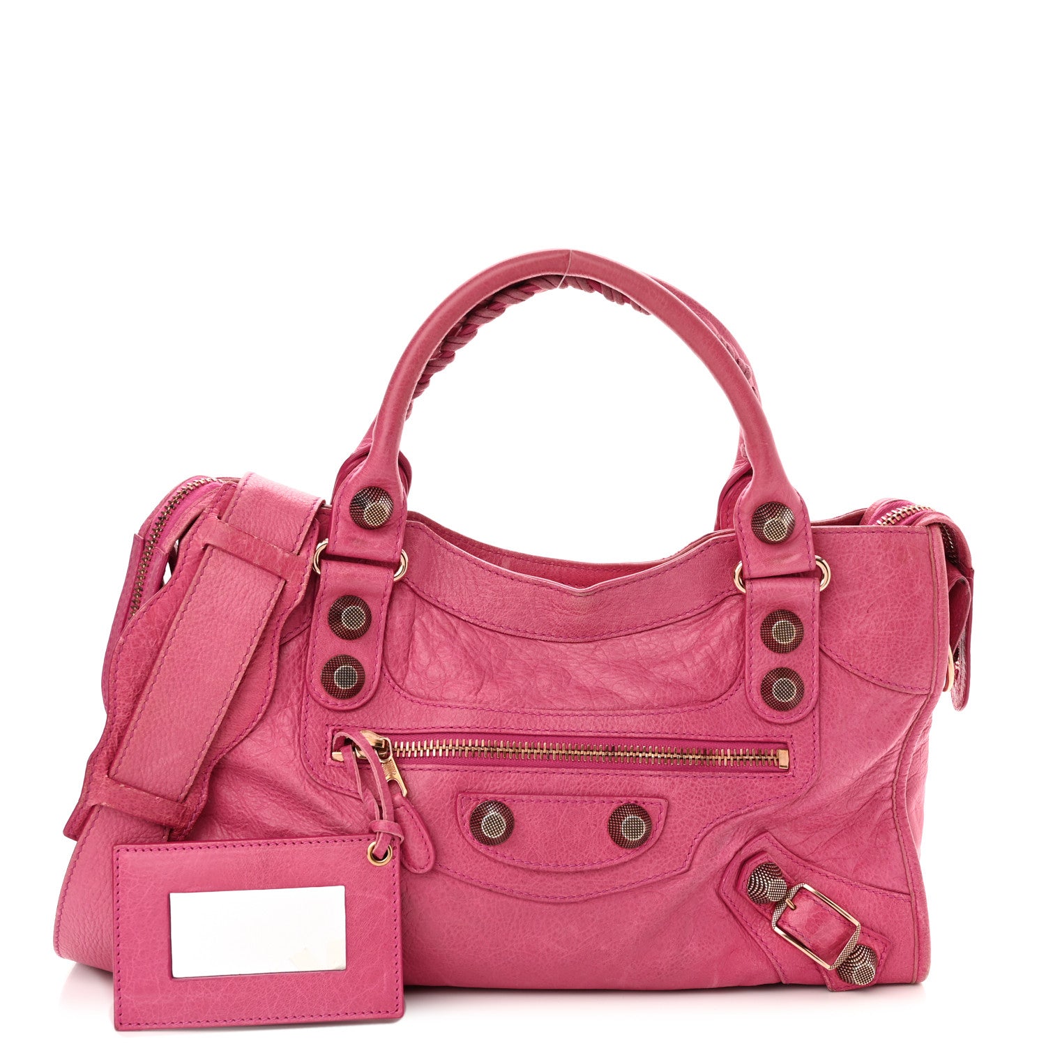 Balenciaga Agneau Giant 21 Rose Gold Hardware City Cyclamen Fucsia 1 of 16