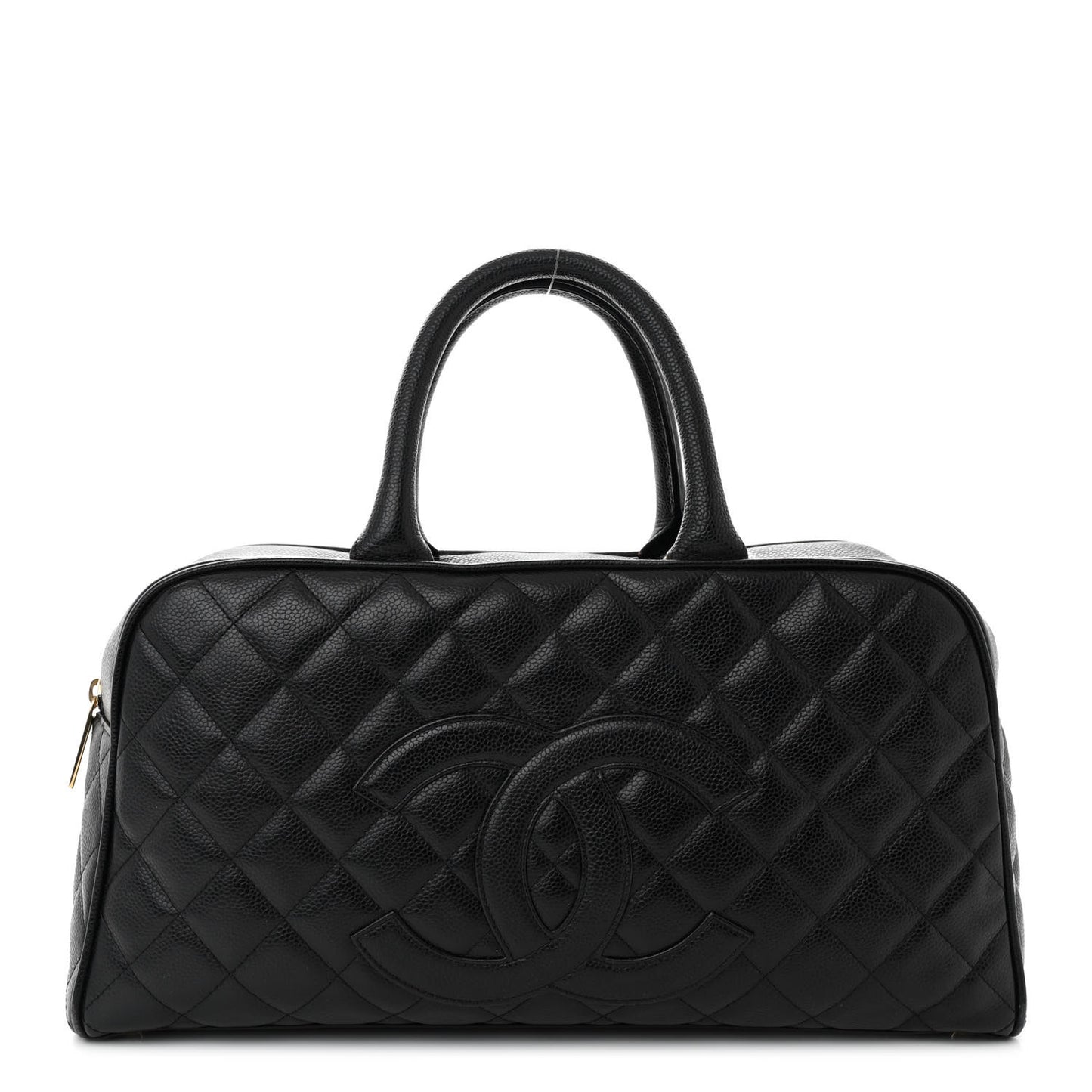 Caviar Quilted Boston Black