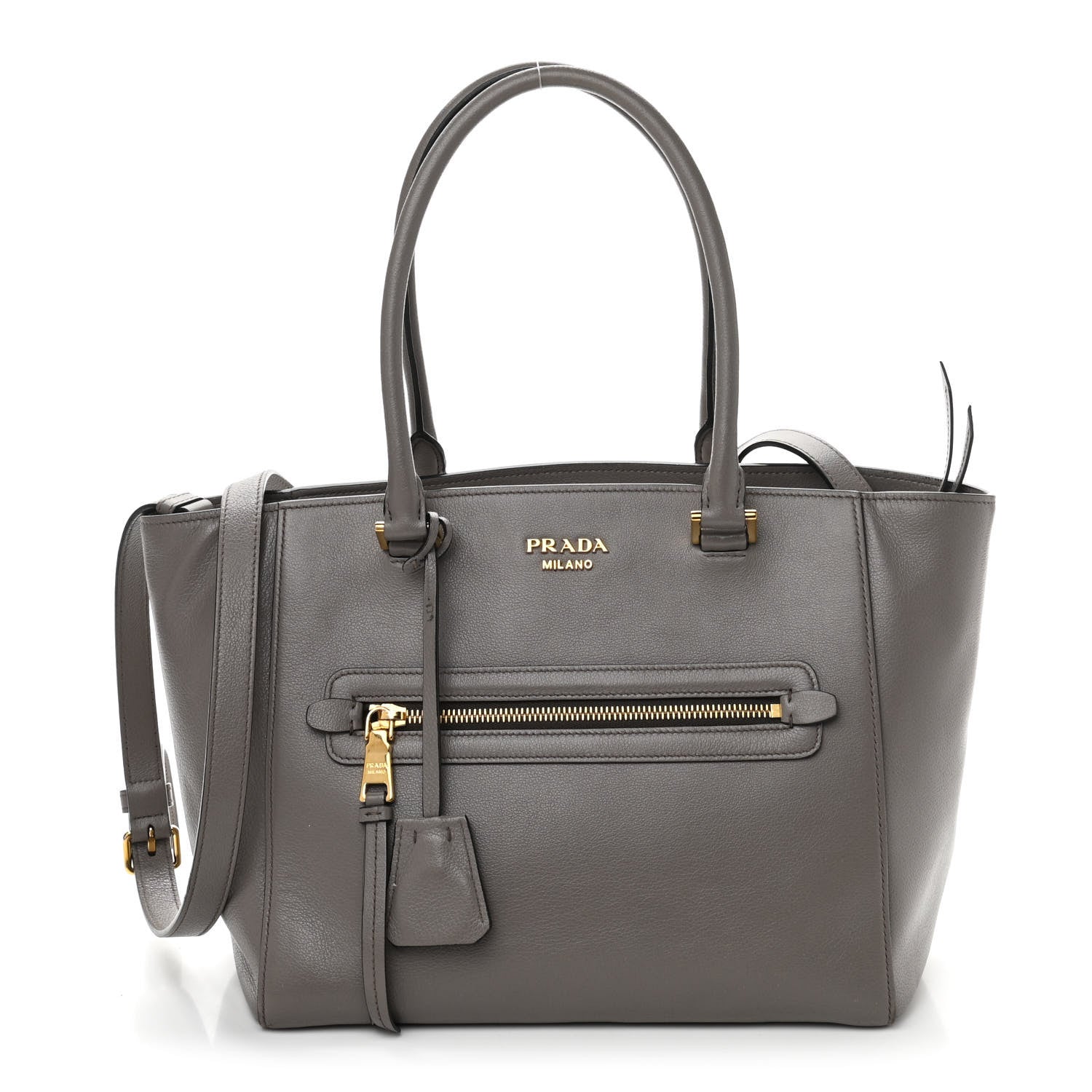 Prada Vitello Daino Tote Marmo 1 of 12