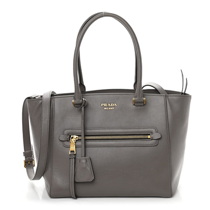 Prada Vitello Daino Tote Marmo 1 of 12