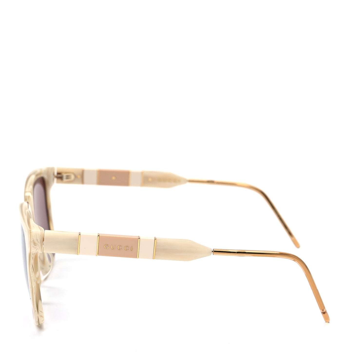 Acetate Square Sunglasses GG0599SA Ivory