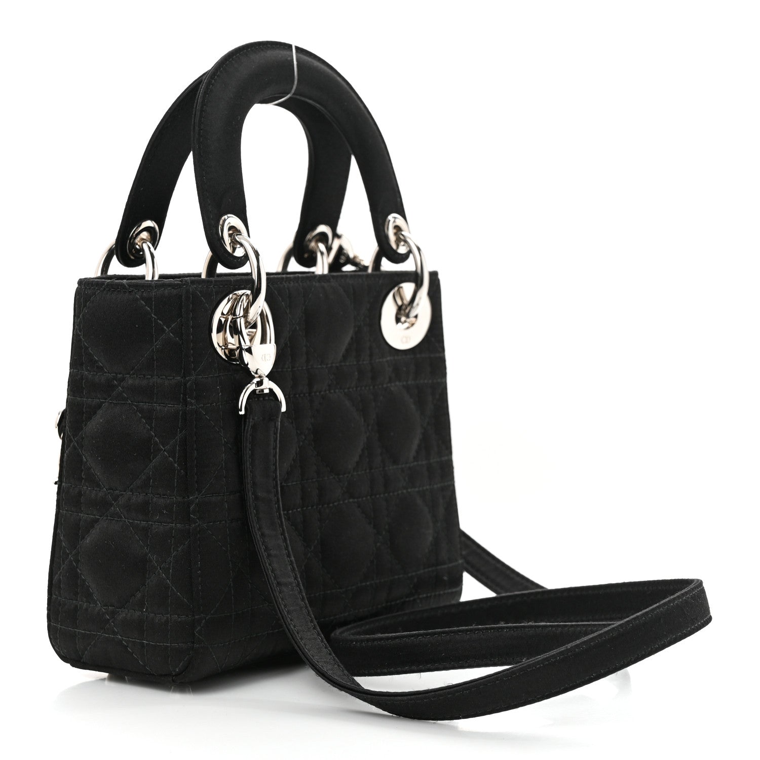 Christian Dior Satin Cannage Mini Lady Dior Black 3 of 11