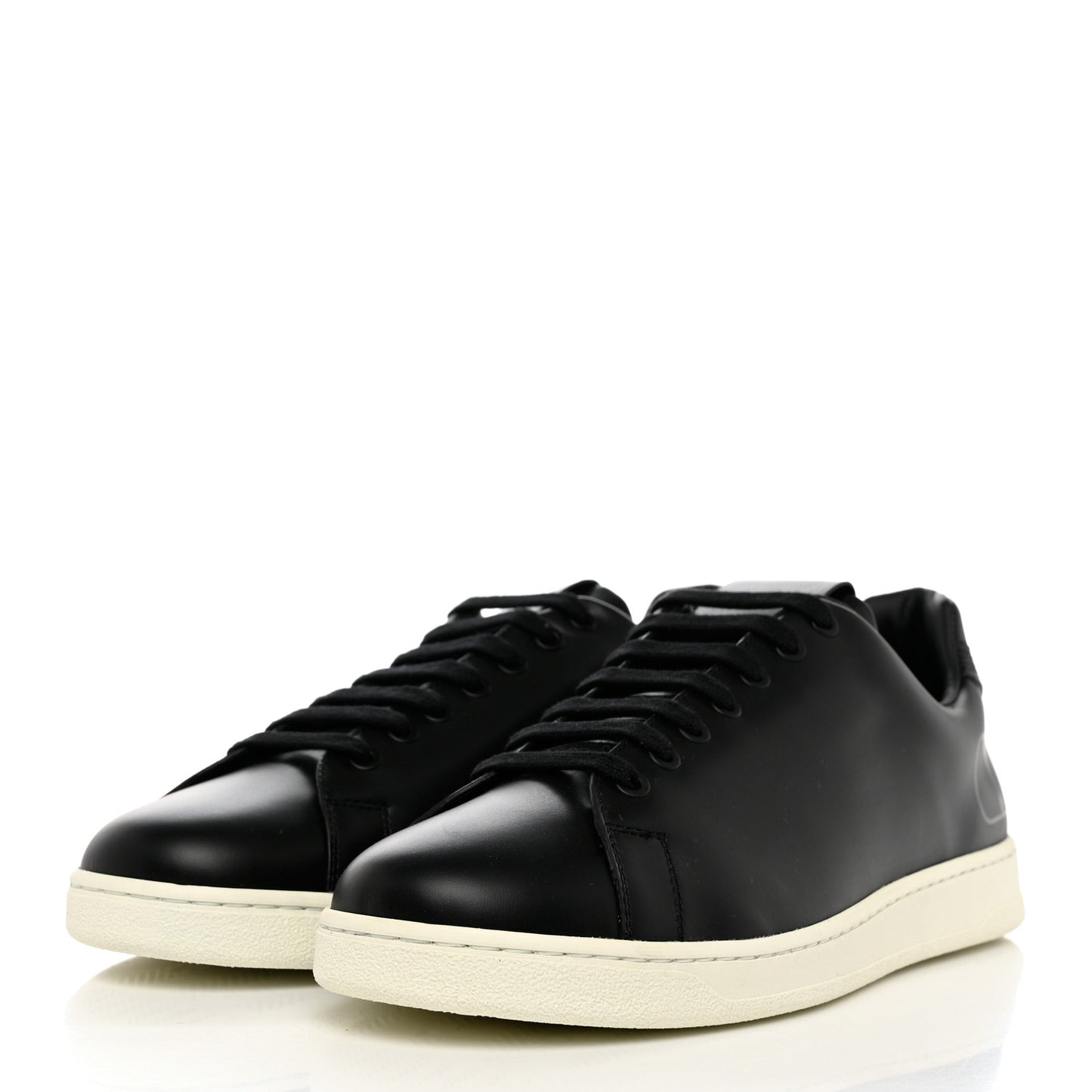 Calfskin Mens VLogo Sneakers 43 Black