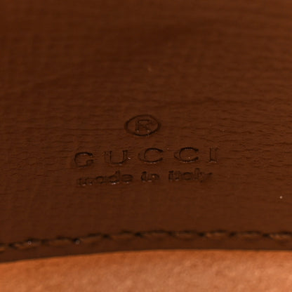 Gucci GG Supreme Monogram Azalea Calfskin Web Horsebit 1955 Wallet On Strap Beige Ebony Brown Sugar 6 of 12