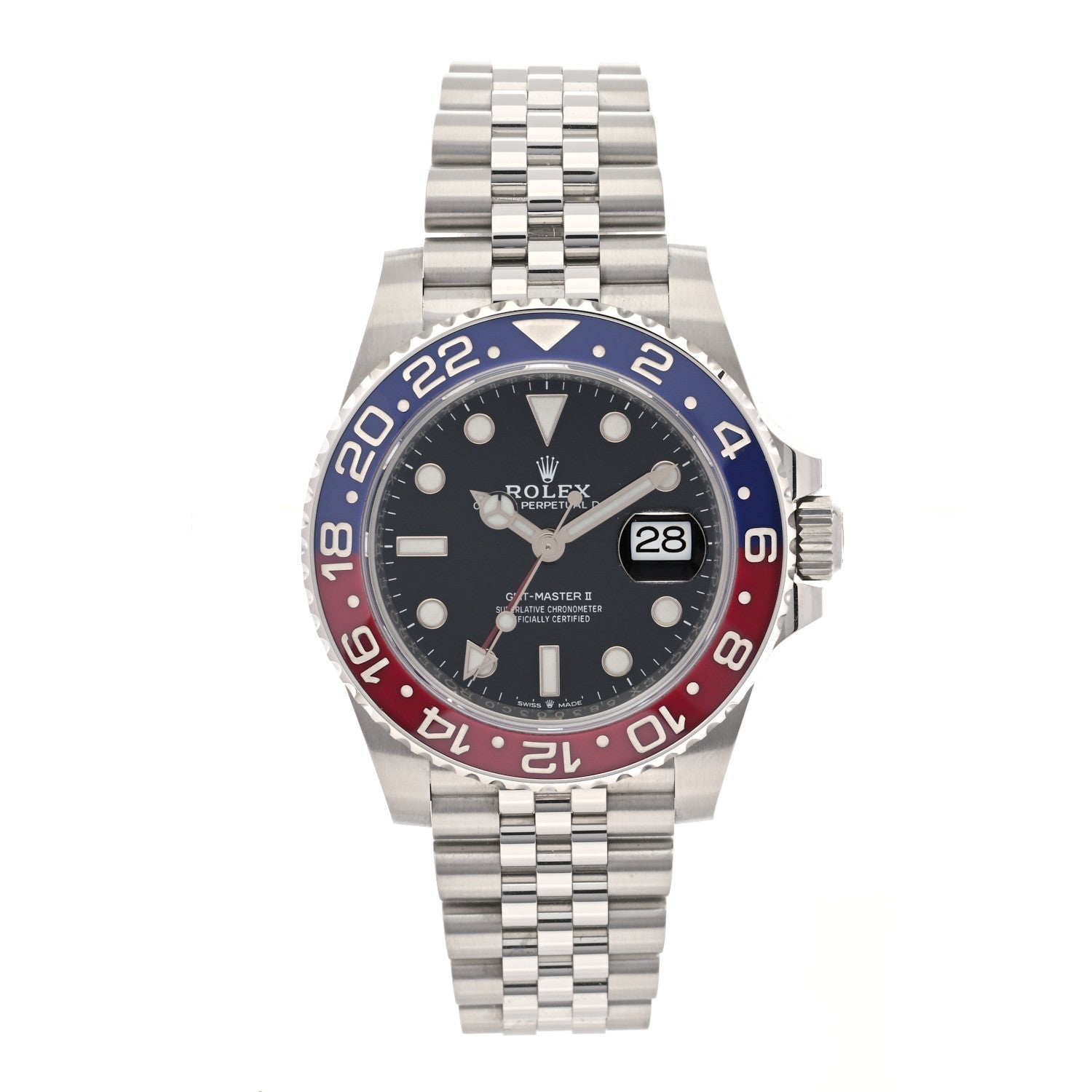 Rolex Stainless Steel 40mm Oyster Perpetual Date GMT Master Ⅱ Pepsi Watch 126710BLRO 1 of 5