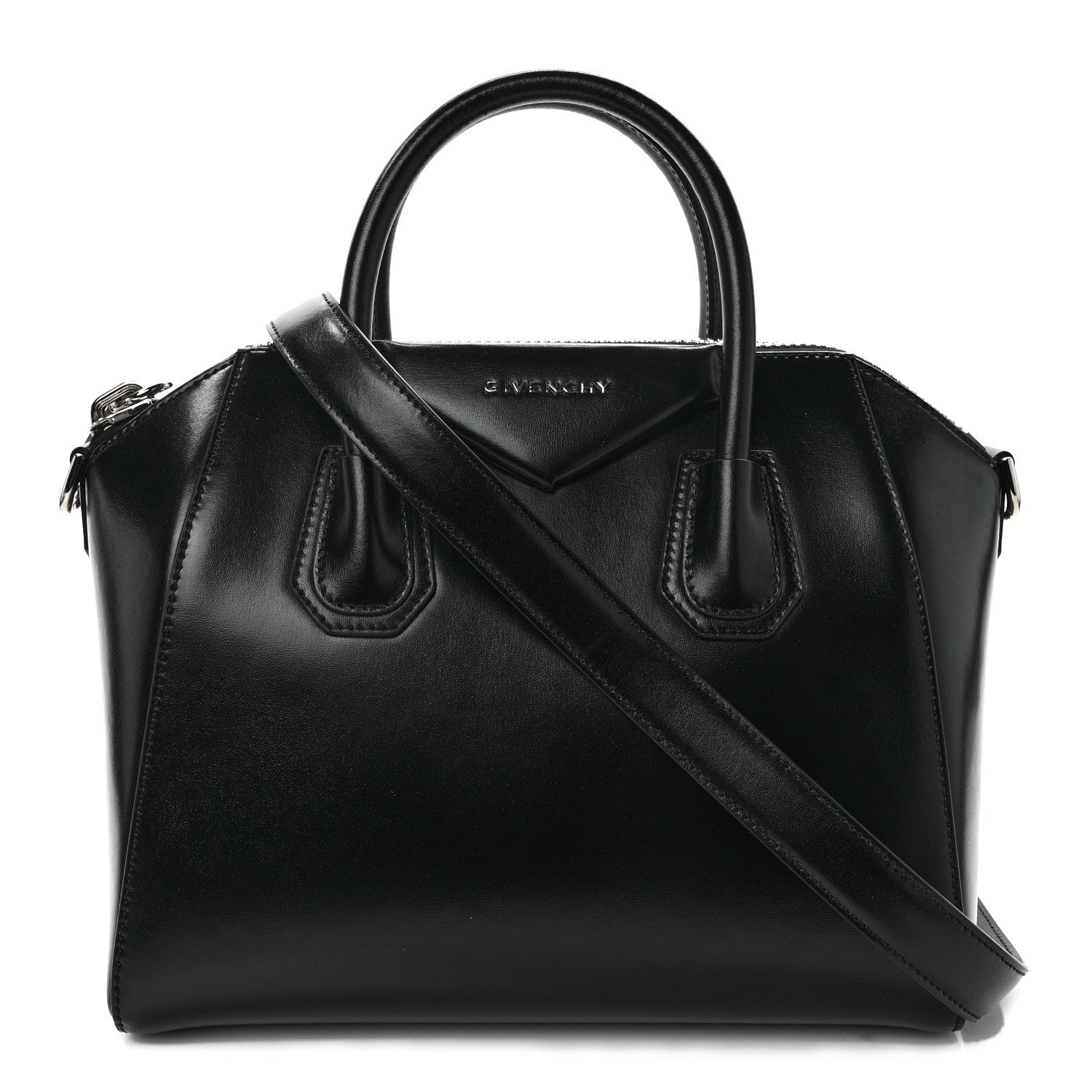 Givenchy Shiny Lord Calfskin Small Antigona Black 1 of 11